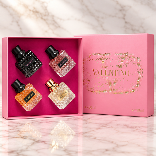 Coffret Valentino – 4 Parfums × 30 ml | Coffret Cadeau