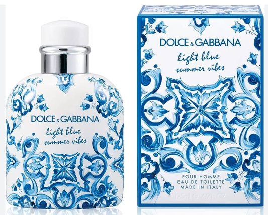 DOLCE GABANNA LIGHT BLUE HOMME EAU DE TOILETTE 100 ML (Summer vibes edition)